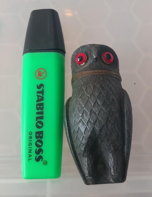Buy & Sell Merseyside Saint Helens - Photos for antique Victorian pewter owl pepper pot