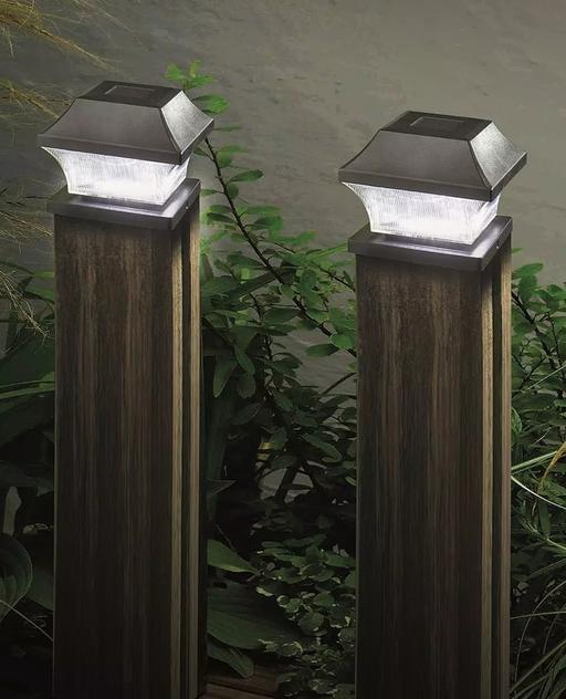 Buy & Sell West Yorkshire Kirklees - Photos for Solar Garden Post Lights (2-Pack) Smart solar
