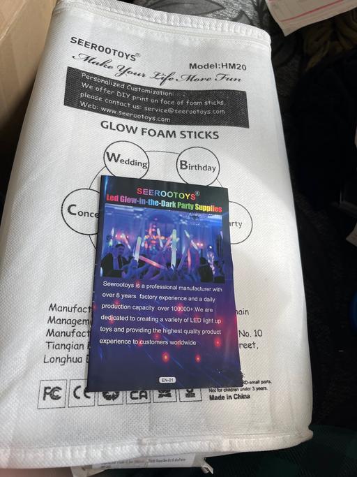 Buy & Sell West Midlands Birmingham - Photos for New Glow Foam Sticks 20pieces