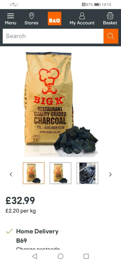 Buy & Sell West Midlands Wolverhampton - Photos for New 15kg quality graded charcoal RRP £32
