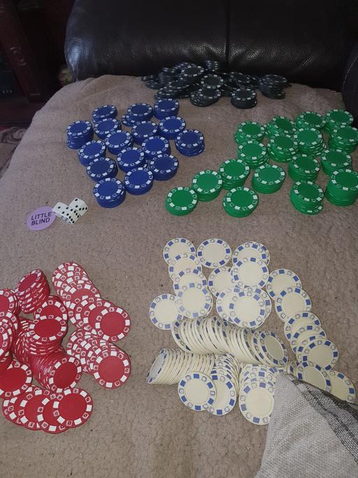 Buy & Sell West Midlands Dudley - Photos for Poker Chips Approx 400 , Little Blind & Dice