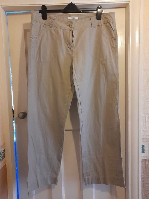 Buy & Sell Lancashire Blackpool - Photos for Linen beige wide trousers size 16