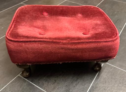 Buy & Sell West Midlands Birmingham - Photos for Vintage red velvet foot stool