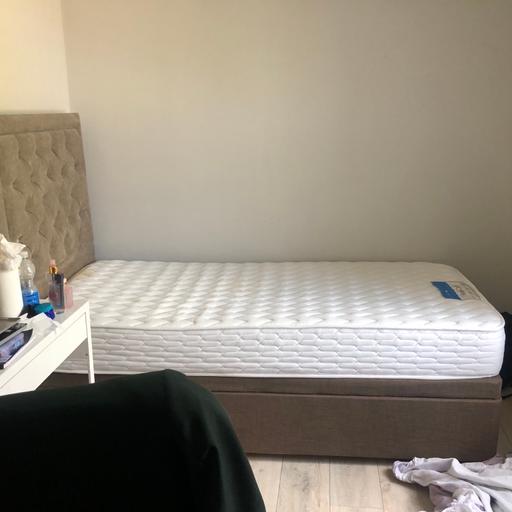 Buy & Sell West Midlands Walsall - Photos for Single brown Ottamon bed