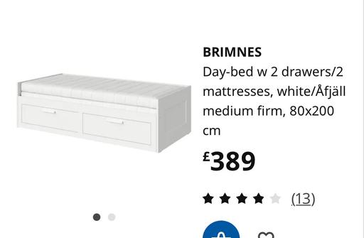 Buy & Sell Warwickshire Nuneaton and Bedworth - Photos for IKEA BRIMNES Day-bed no Mattresses