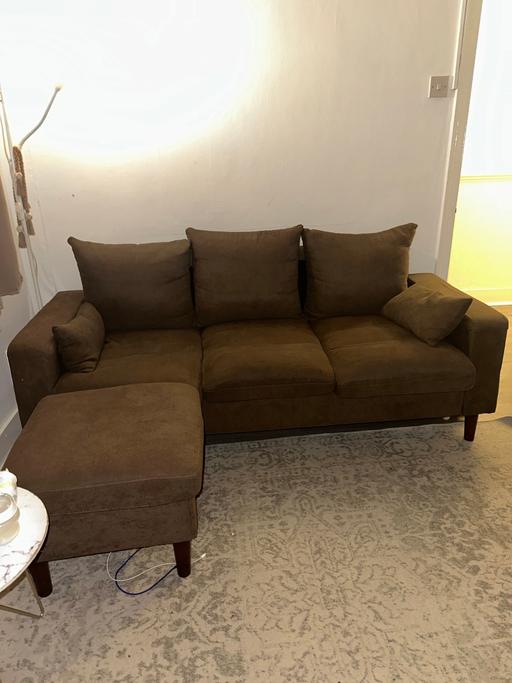 Buy & Sell East London Waltham Forest - Photos for Brown sofa