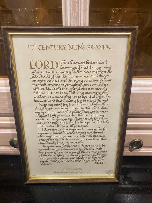 Buy & Sell West Midlands Birmingham - Photos for Framed Nun’s Prayer