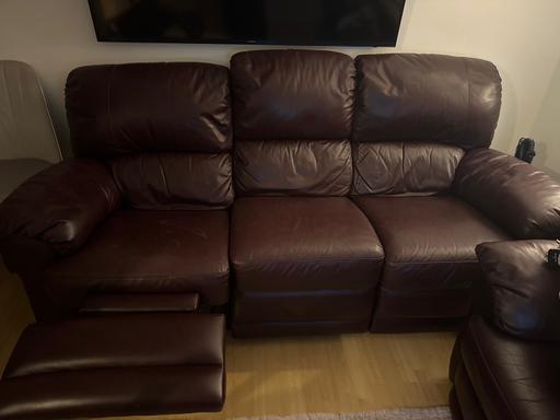 Buy & Sell East London Upminster Bridge - East London - Photos for Leather sofa with arm chair