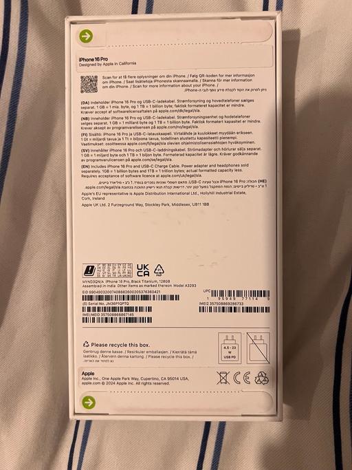 Buy & Sell North West London Queensbury - Harrow - Photos for iPhone 16 Pro 128gb Black Titanium