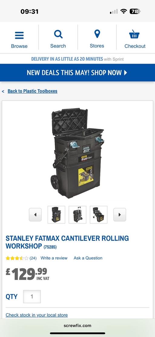 Buy & Sell Merseyside Liverpool - Photos for STANLEY FATMAX CANTILEVER ROLLING WORKSHOP