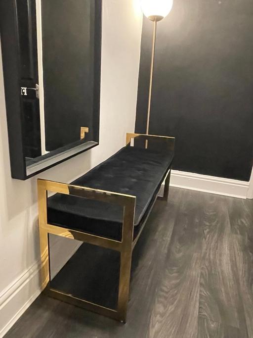 Buy & Sell West Midlands Dudley - Photos for Allure black & gold bench