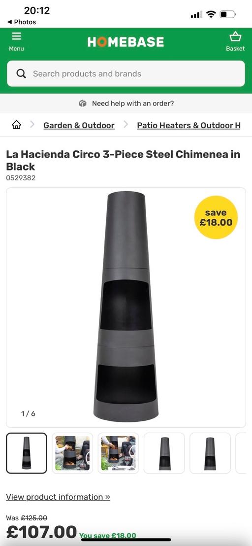 Buy & Sell West Midlands Dudley - Photos for Steel Chimenea NEW