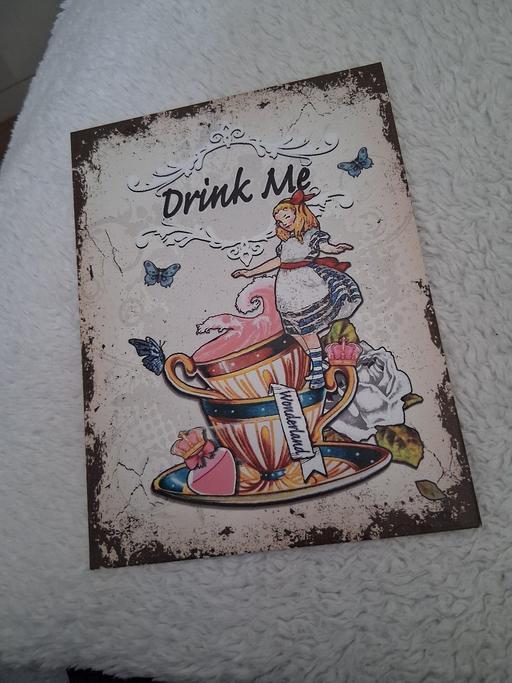 Buy & Sell Staffordshire Lichfield - Photos for alice in wonderland metal sign