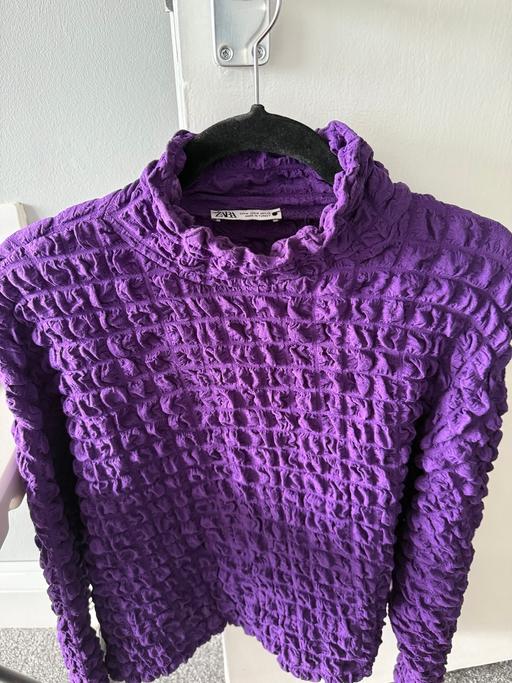 Buy & Sell West London North Kensington - W11 - Photos for Zara - ruffled turtle neck long sleeve top