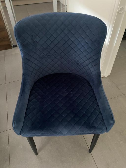 Buy & Sell West Midlands Birmingham - Photos for Blue velvet style dining chairs