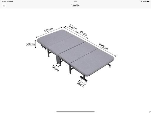 Buy & Sell Hampshire Basingstoke and Deane - Photos for Brand New Heavy Duty Folding Bed