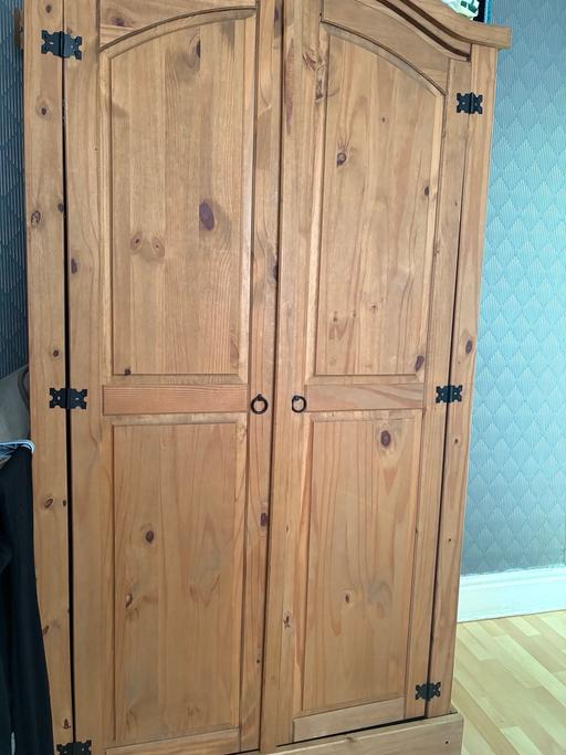 Buy & Sell Lancashire Pendle - Photos for Rustic solid pine double wardrobe