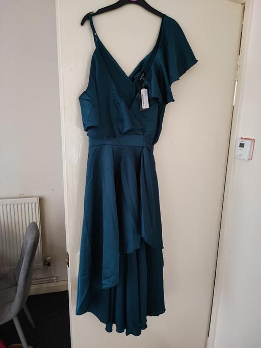 Buy & Sell Worcestershire Redditch - Photos for satin midi wrap dress size 12