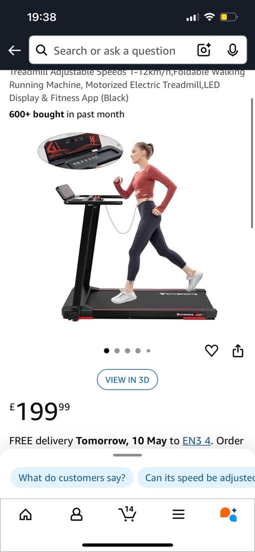 Buy & Sell North London Ponders End - North London - Photos for Folding treadmill