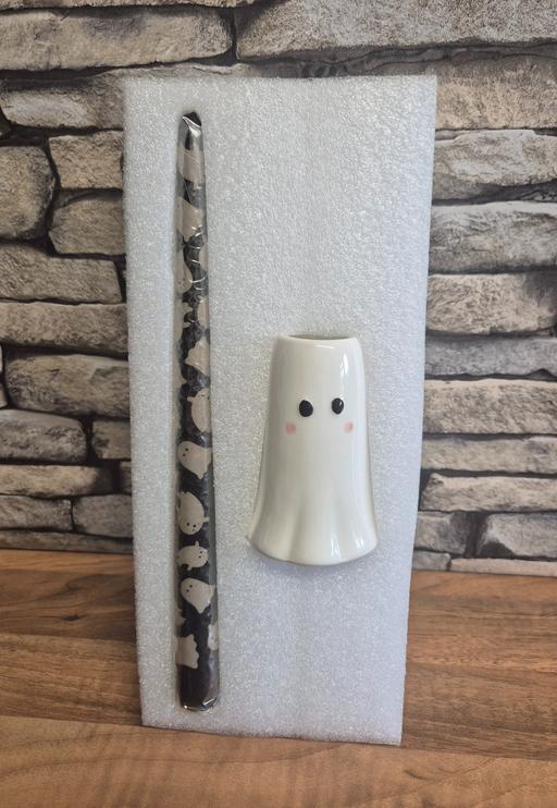 Buy & Sell West Midlands Solihull - Photos for Ghost Candle Holder With Ghost Taper Candle