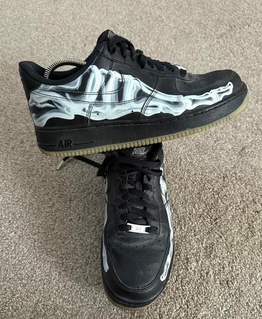 Buy & Sell South West London West Brompton - South West London - Photos for Nike Aie Force 1 '07 Skeleton Black Trainers