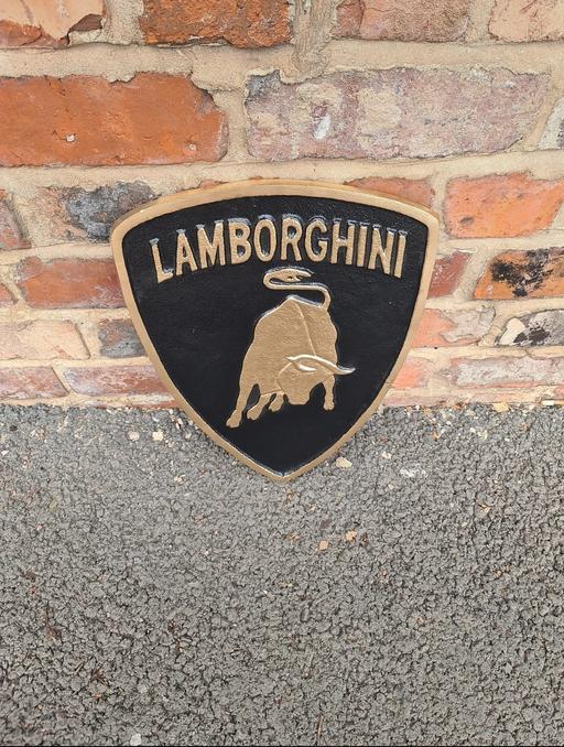 Buy & Sell Leicestershire Leicester - Photos for Lamborghini Wall Plaque 27 x 37cm