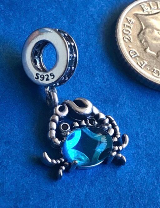 Buy & Sell Heaton Mersey Stockport - Photos for Genuine 925 Silver blue crab charm