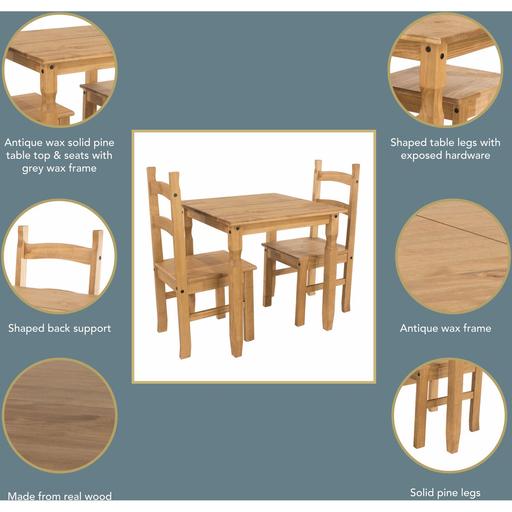 Buy & Sell West London Notting Hill - West London - Photos for Pine Square Table and Two Chair Set