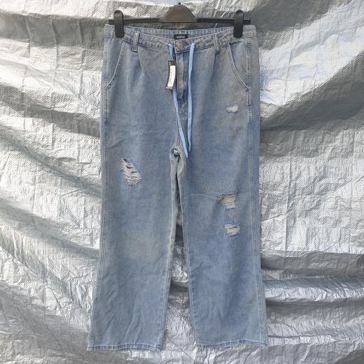 Buy & Sell West Midlands Dudley - Photos for Boohoo Ripped Drawstring Jeans UK 14 New