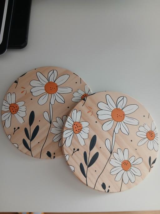 Buy & Sell Greater Manchester Bury - Photos for 2 Wooden Coasters New