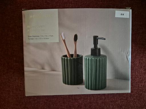 Buy & Sell Greater Manchester Manchester - Photos for new Homelife Ribbed Ceramic Accessory Set