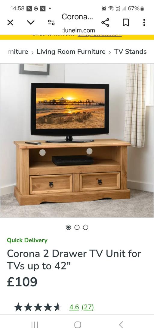 Buy & Sell West Midlands Sandwell - Photos for corona 2 draw tv unit