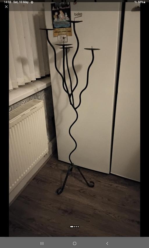 Buy & Sell West Midlands Birmingham - Photos for retro tall iron organic candlestick unusual