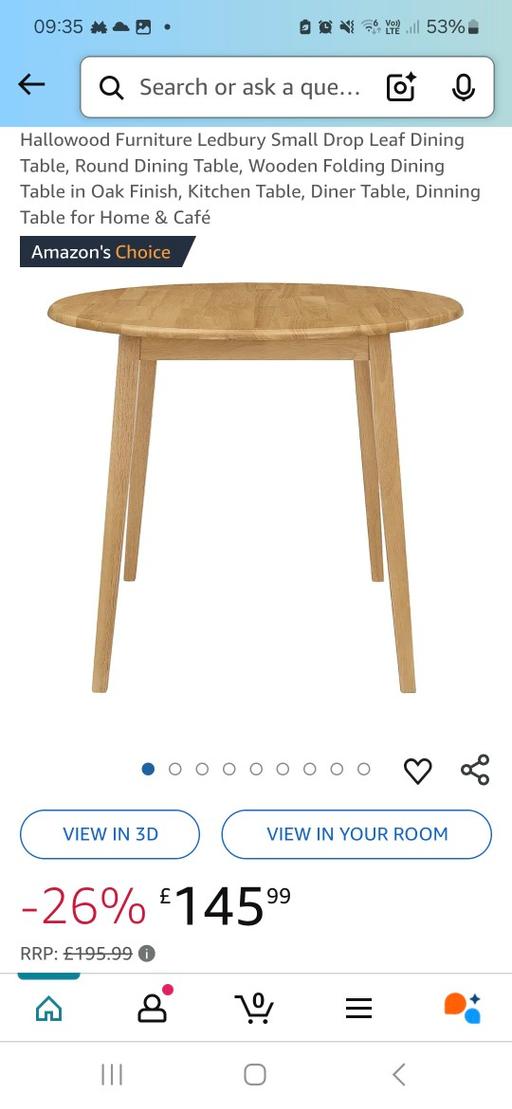 Buy & Sell West Midlands Sandwell - Photos for Ledbury round drop leaf dining table