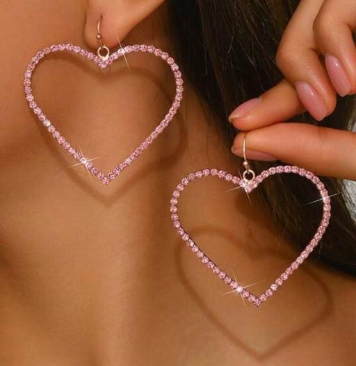 Buy & Sell East London Tower Hamlets - East London - Photos for Ladies hoop heart sparkly earrings only £2