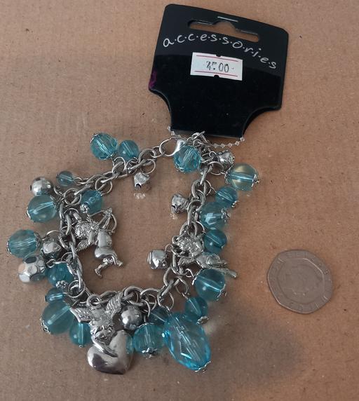 Buy & Sell Thatto Heath Saint Helens - Photos for Teal crystal and cherubs charm bracelet