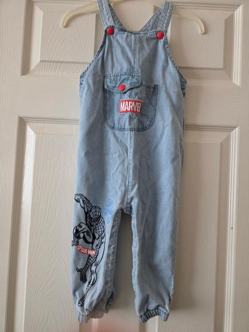 Buy & Sell Lancashire Blackpool - Photos for Marvel denim dungarees age 24-36 mths