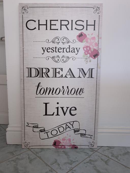 Buy & Sell North West London Harrow - Photos for Large Pretty Motivational Quote Frame 🩷🤍🩶