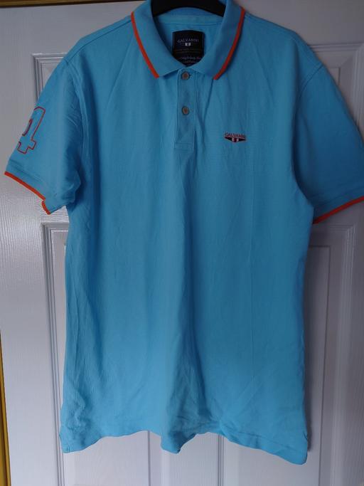 Buy & Sell Woodthorpe Charnwood - Photos for Mens light blue Galvanni polo top size XXL