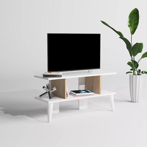Buy & Sell Isle of Man Douglas - Photos for Brand New in Box TV stand white and oak colou