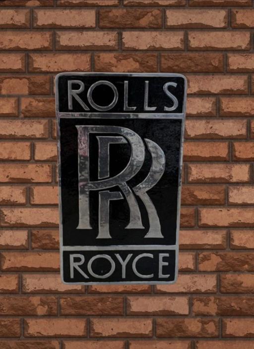 Buy & Sell Leicestershire Leicester - Photos for Large Rolls Royce Cast Iron Wall Sign 100x58x