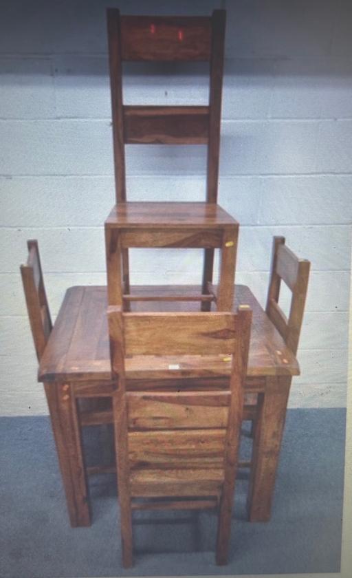 Buy & Sell West Midlands Birmingham - Photos for Solid hardwood kitchen table with X4 chairs