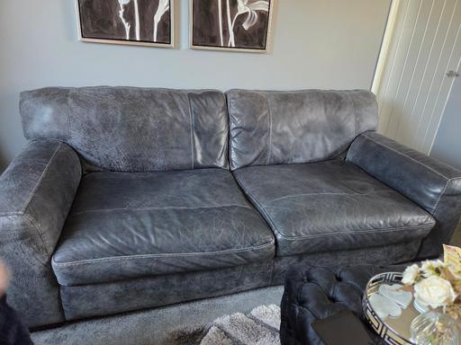 Buy & Sell South Yorkshire Rotherham - Photos for larger real leather sofa and 2 matching arm c