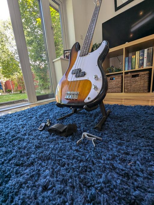 Buy & Sell Greater Manchester Wigan - Photos for Electric Bass Guitar Bundle - RockJam Sunburs