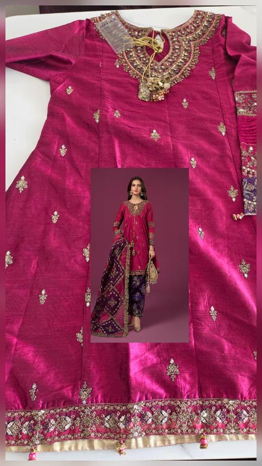 Buy & Sell Cheam Sutton - Photos for Maria B original 3 piece Raw silk embroidered