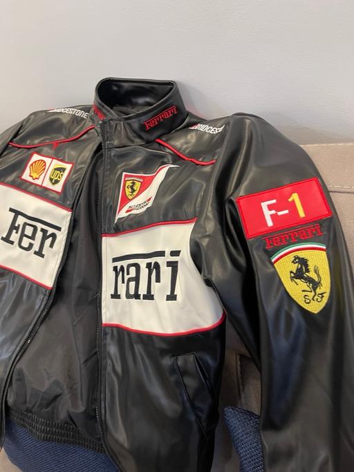 Buy & Sell Newcastle Newcastle-under-Lyme - Photos for F1 Ferrari Jacket Pu leather embroidered
