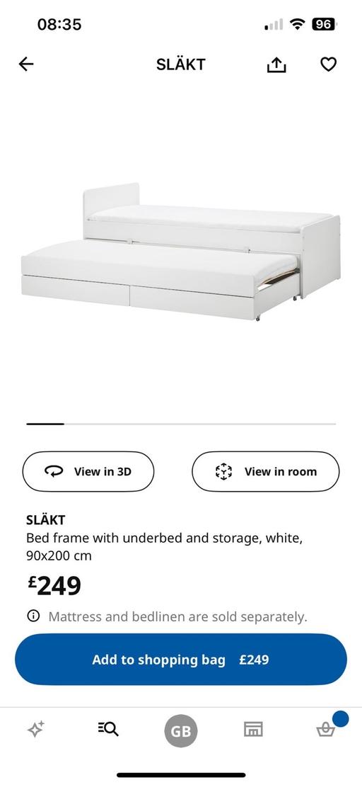 Buy & Sell Surrey Elmbridge - Photos for Single bed with storage & additional bed