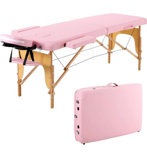 Buy & Sell West Midlands Birmingham - Photos for 2 Sections Portable Massage Bed Wooden Legs A