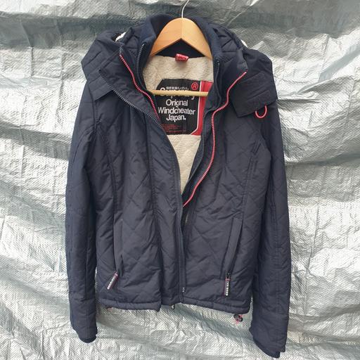 Buy & Sell Stourbridge Dudley - Photos for Superdry Hooded Jacket Coat Navy Size Small