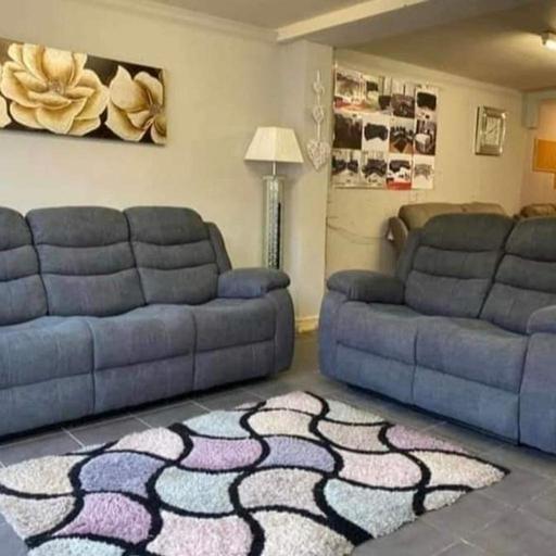 Buy & Sell West Midlands Sandwell - Photos for Beautiful Grey Fabric Recliners